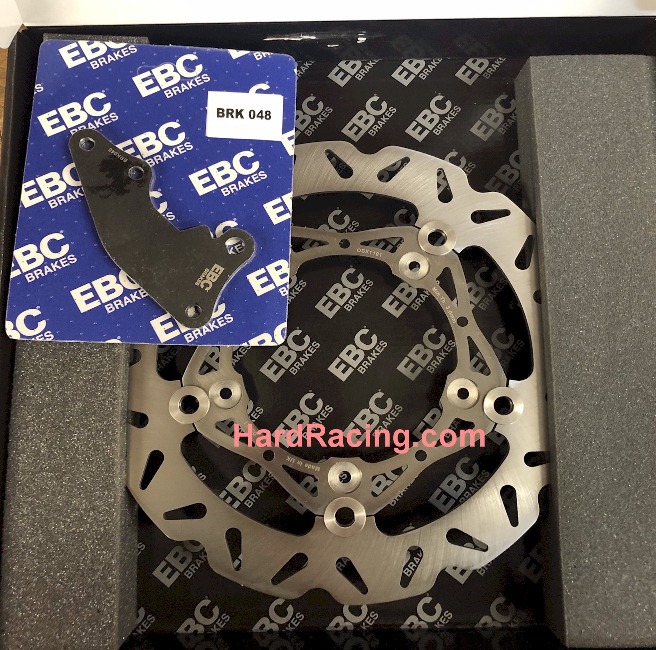 OSX1191 EBC Oversized Front Rotor Kit - Silver center 250mm for